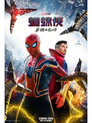 新蜘蛛侠3 / 蜘蛛侠：无回之战 / 蜘蛛侠：不战无归(港) / 蜘蛛人：无家日(台) / 蜘蛛侠3：英雄末路 / 蜘蛛侠3：无家可归 / Spider-Man 3 / Spider-Man: Phone Home / Spider-Man: Home-Wrecker / Spider-Man: Home Slice / Spider-Man No Way Home: The More Fun Stuff Version海报