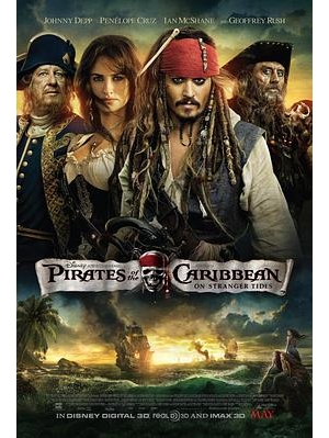 加勒比海盗：魔盗狂潮(港) / 加勒比海盗 神鬼奇航：幽灵海(台) / 加勒比海盗4：陌生的潮汐 / Pirates 4海报